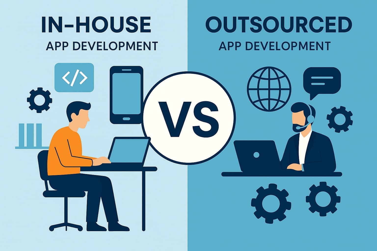In-house Vs. Outsourced Mobile App Development
