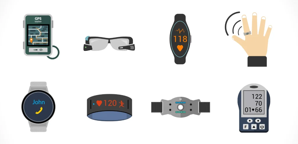 Different Wearables Devices