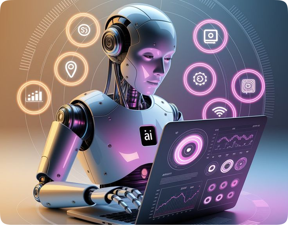 Doctor using AI interface