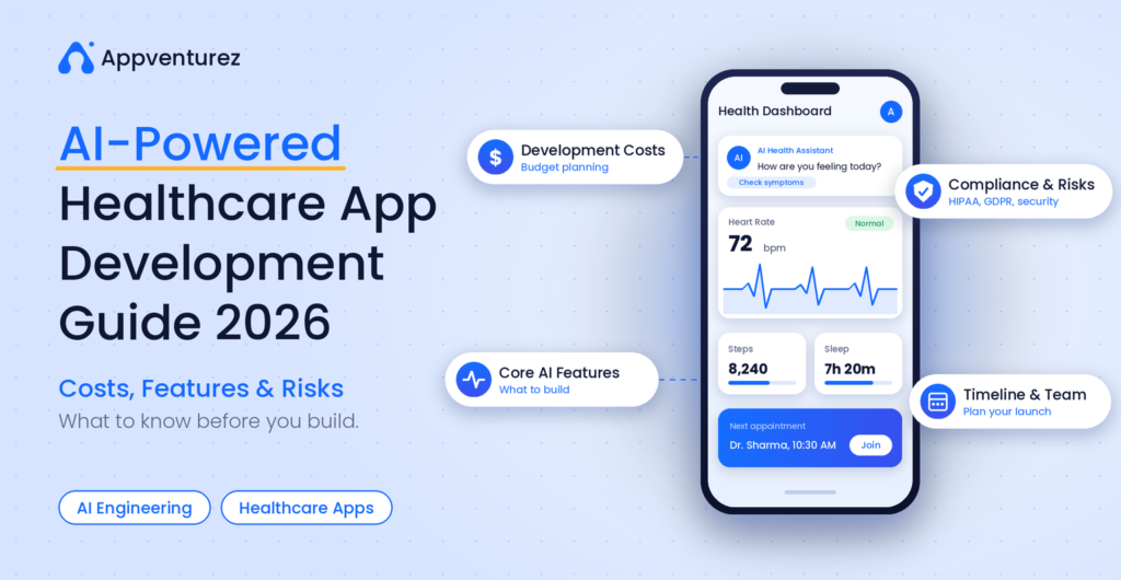 AI-Powered Healthcare App Development Guide 2026: Costs, Features & Risks